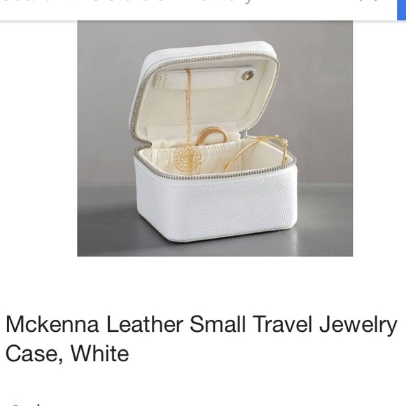 Other Pottery Barn Mckenna Leather Travel Jewelry Case Poshmark